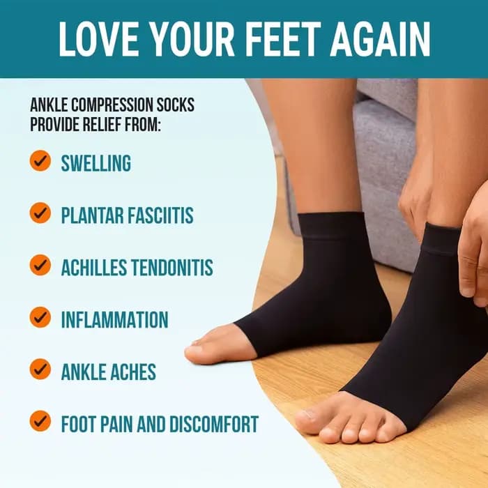 1 paire de chaussettes de neuropathie pour hommes et femmes