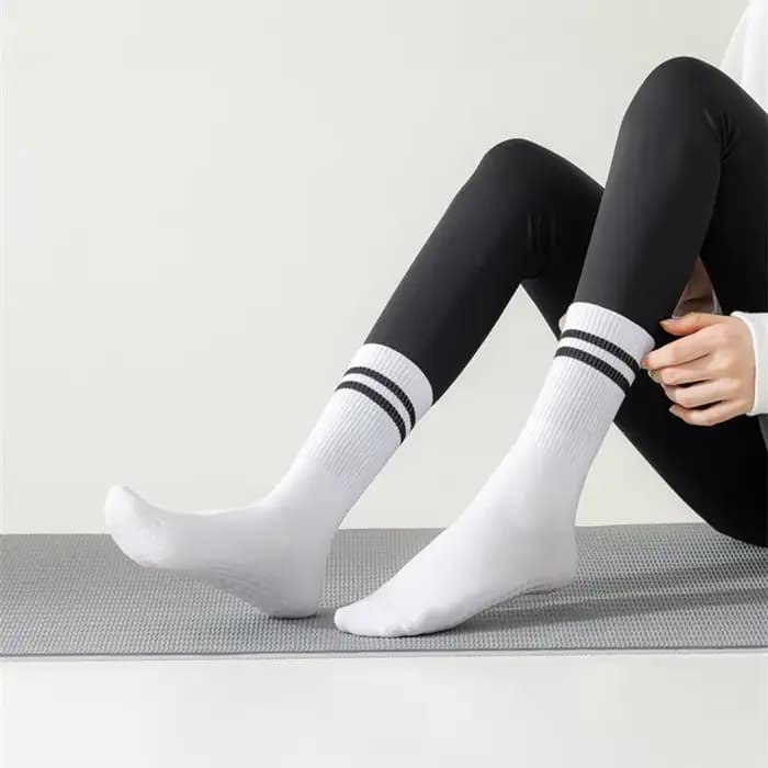 Chaussettes élastiques coordonnantes en coton pour femme