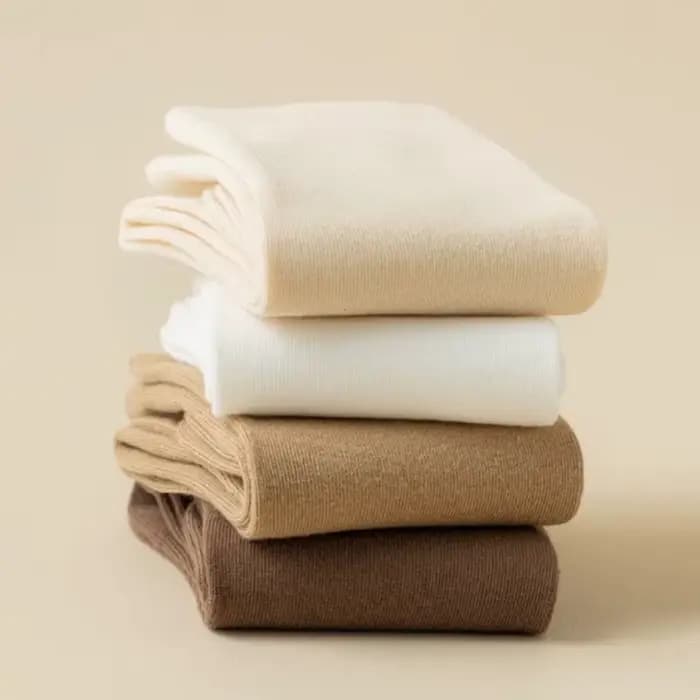 3/6/12 paires de chaussettes mi-tube simples et confortables pour femmes