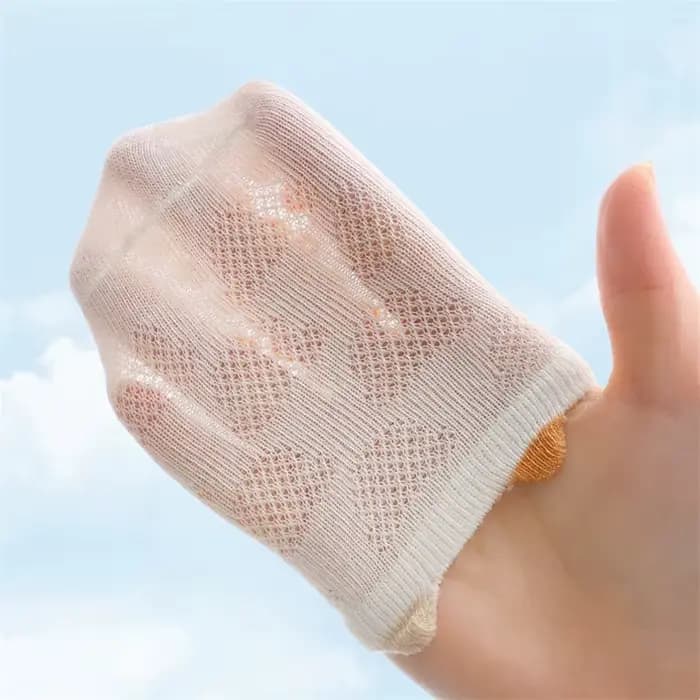 4 paires/ensemble coton respirant enfants chaussettes printemps été mince bébé maille chaussette courte garçons filles