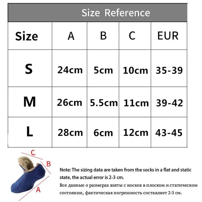 Chaussettes de sol chaudes et antidérapantes pour hommes