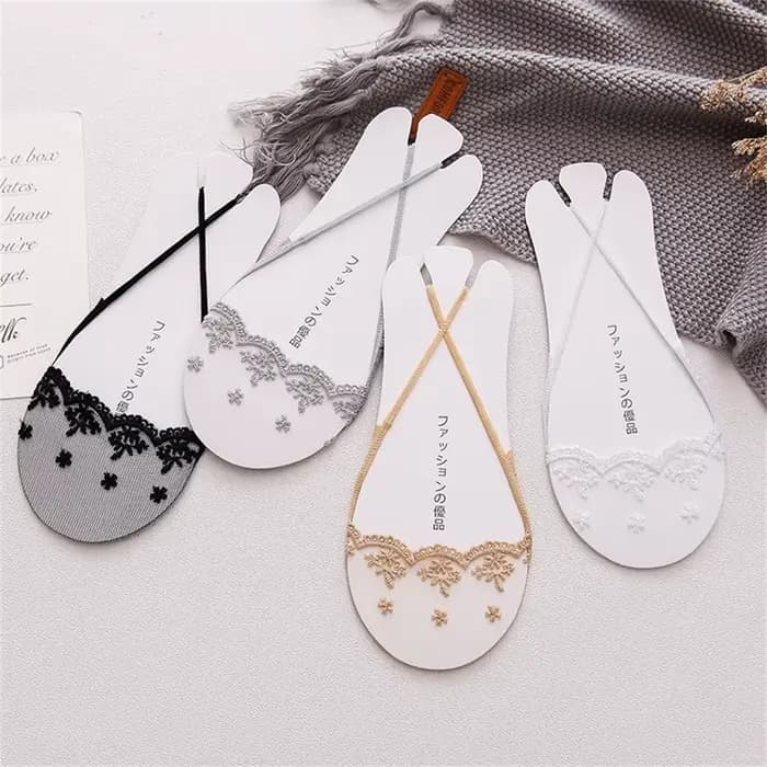 Chaussettes Jacquard Ajourées Transparentes pour Femme