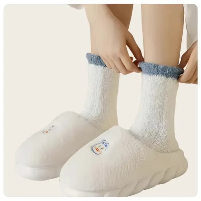 7 paires de chaussettes de sommeil chaudes et colorées pour femmes