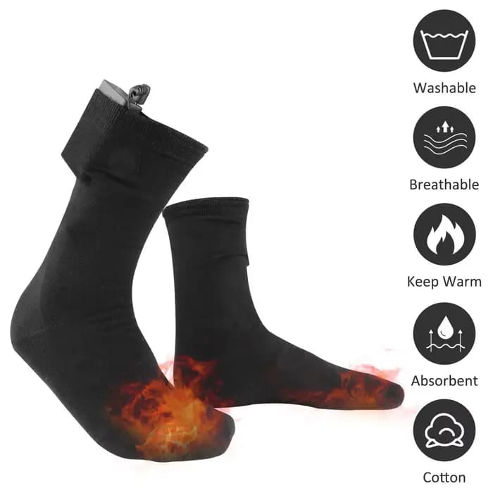 Chaussettes chauffantes rechargeables par USB