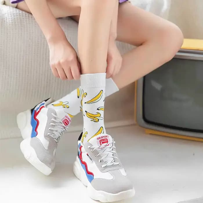 Style coréen mode Harajuku rue hip hop chaussettes unisexe drôle hommes