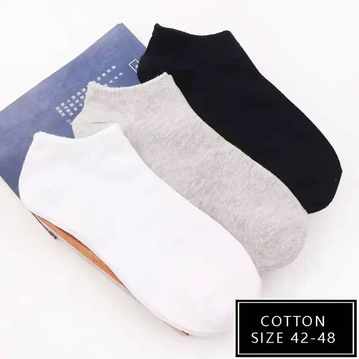 Chaussettes hommes grande taille 42 43 44 45 46 47 haute qualité décontracté respirant mode coton cheville noir blanc