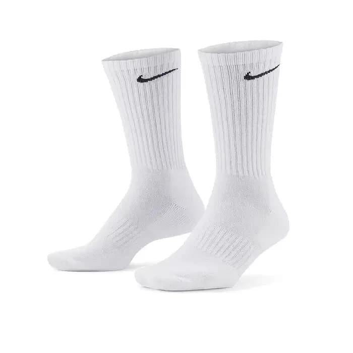 Nike Everyday Cushion Crew Logo Chaussettes de course unisexe Combo Pack Blanc SX7664-100