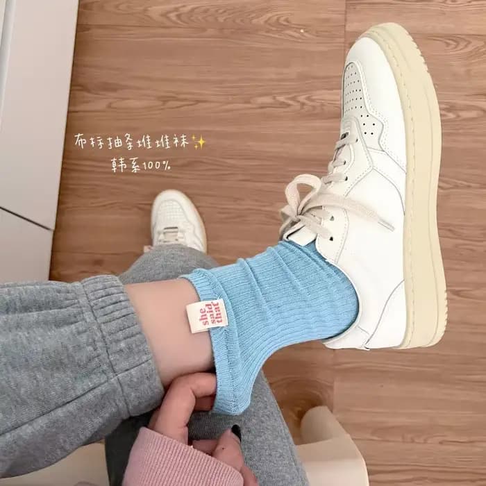 Chaussettes rétro japonaises en coton pour femmes