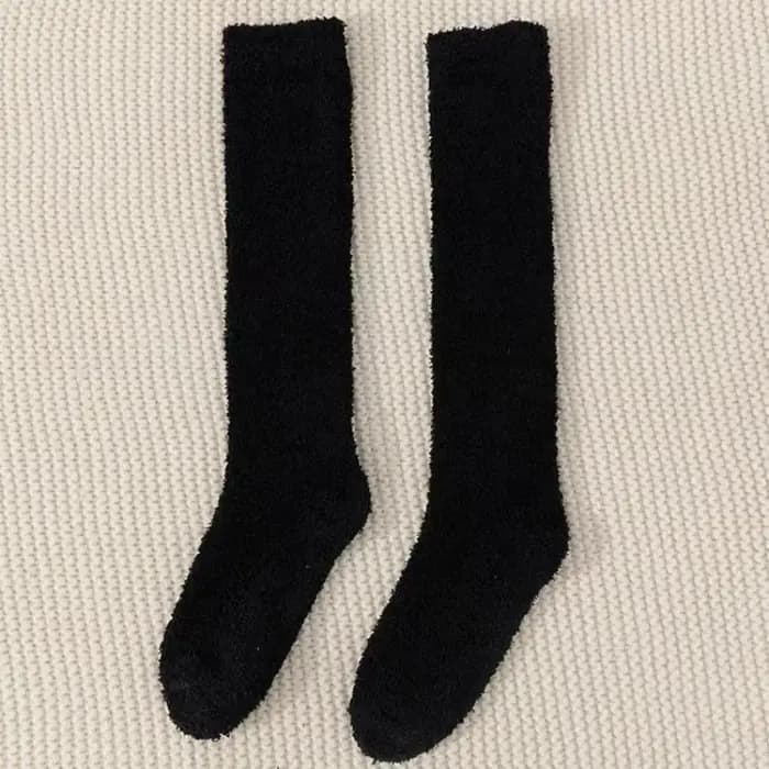 Chaussettes hautes en molleton de corail pour femmes