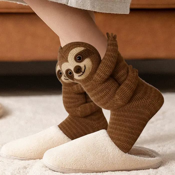 Chaussettes en tricot d'animaux 3D