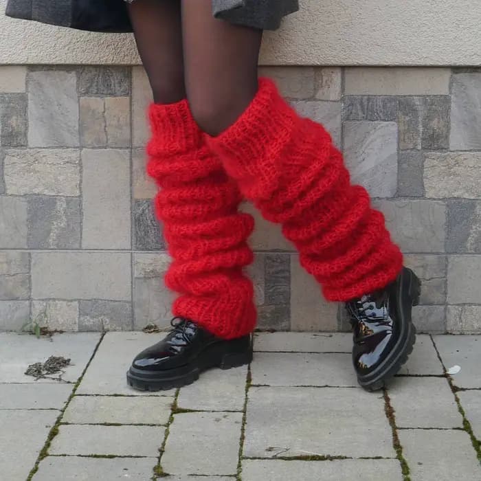 Jambières en mohair pour femmes