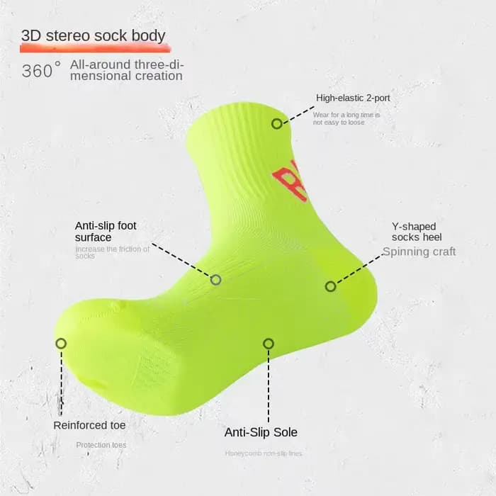3 paires de chaussettes de sport, chaussettes de course pour hommes et femmes, bas mi-longs à semelle massante, séchage rapide, respirants, pour marathon