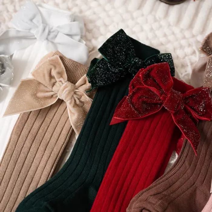Chaussettes à Gros Nministériels d pour Bébé Fille de 0 à 8 Ans