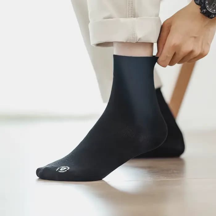 Maden Lot de 3 paires de chaussettes longues d'été