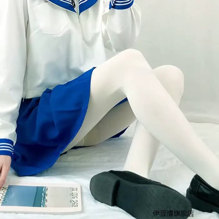 Collants Lolita blancs de Style japonais pour femmes