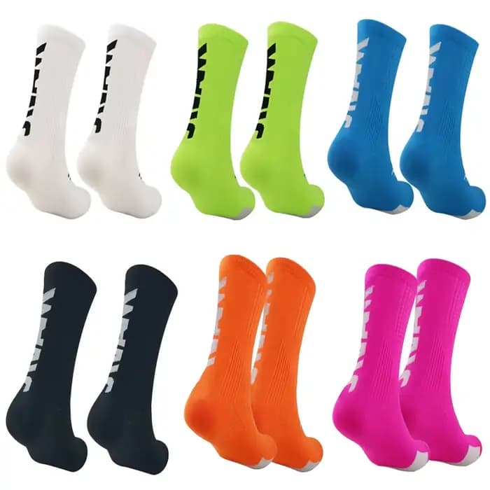 Chaussettes de compression sportives unisexes, 1 paire, respirantes et anti-humidité, pour le cyclisme, la randonnée, la course à pied, le basketball