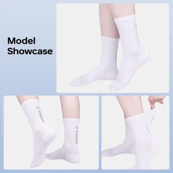 X-TIGER chaussettes de sport pour hommes chaussettes de vélo vtt anti-dérapant résistant à l'usure absorbant la sueur respirant course basket-ball football