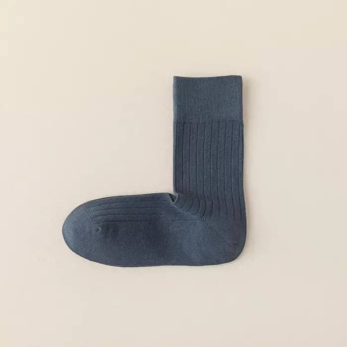 Chaussettes décontractées en coton solide avec logo personnalisé Miosam, antibactériennes, désodorisantes, absorbant la transpiration, respirantes, chaussettes pour hommes, chaussettes mi-hautes