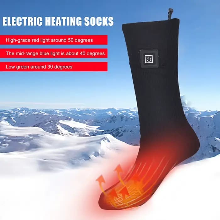 1 paire de chaussettes chauffantes d'hiver