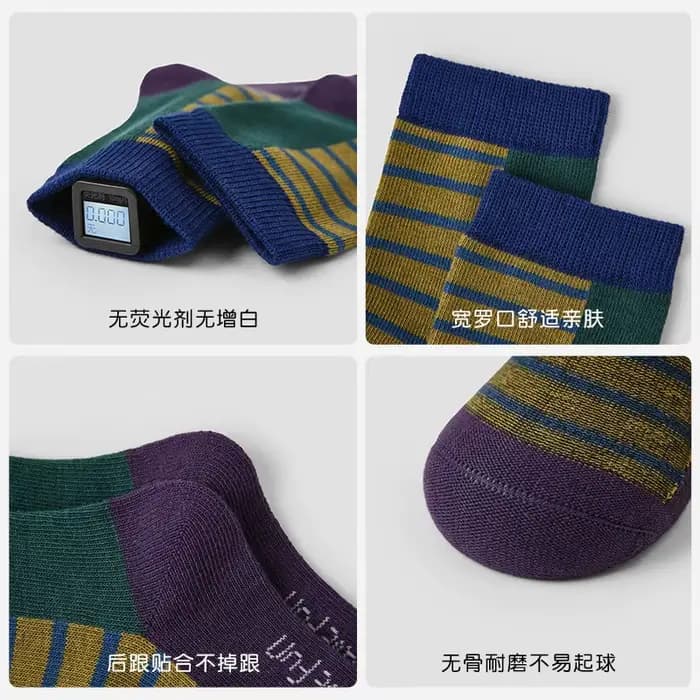 1928 chaussettes pour enfants 5 paires/lot automne et hiver nouveau à pois couleur correspondant bébé garçons chaussettes désossées chaussettes
