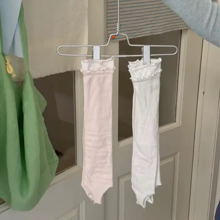 Chaussettes en soie pour femmes, élégantes, polyvalentes, simples, à la mode, côtelées, couvre-jambes, chaussettes fines et respirantes pour le printemps et l'été