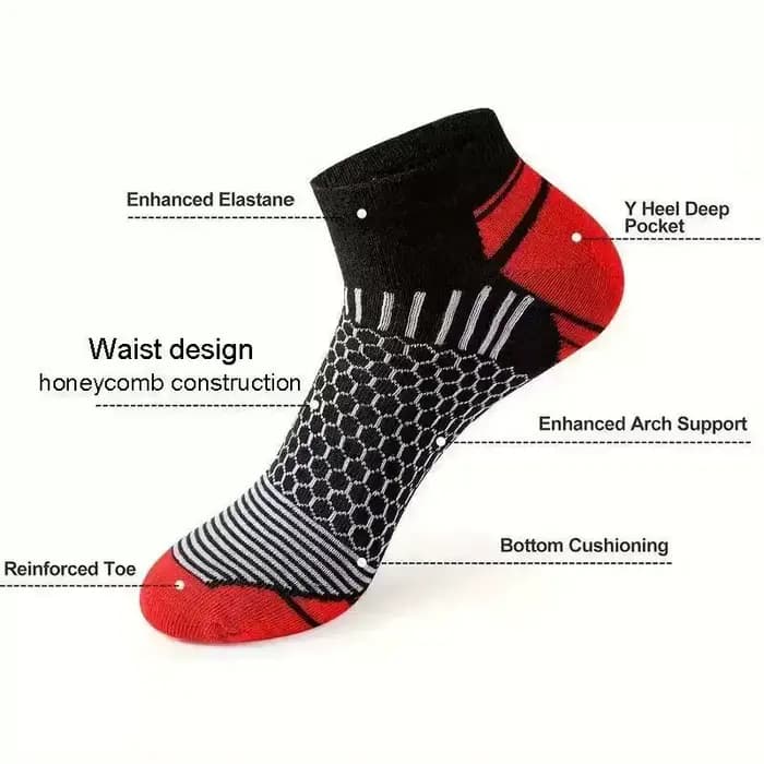 6 paires de chaussettes de sport courtes pour hommes