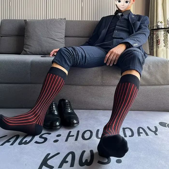 Chaussettes en coton pour homme mûr et adulte