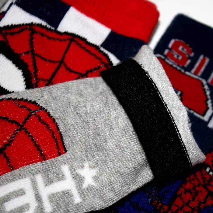 5 paires de chaussettes Spiderman pour enfants