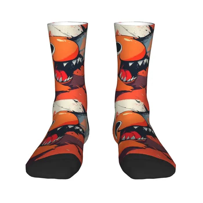 Pochita tronçonneuse homme Anime chaussettes automne bas nouveauté hommes doux respirant