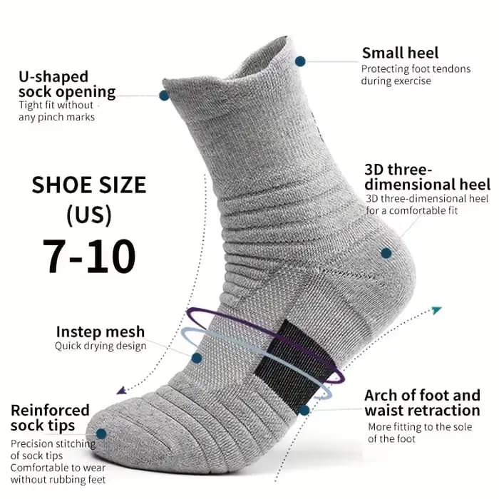 Chaussettes de compression respirantes pour hommes