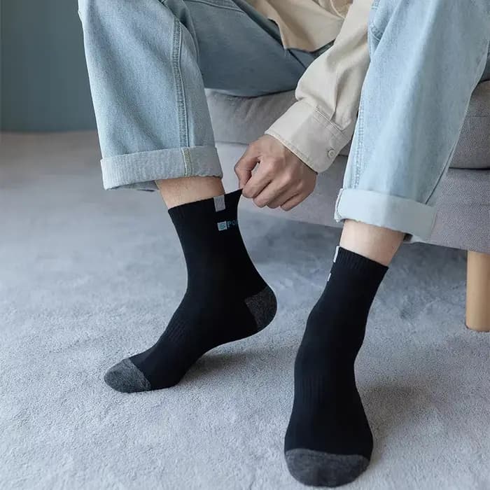 5 paires de chaussettes en fibre de bambou pour hommes