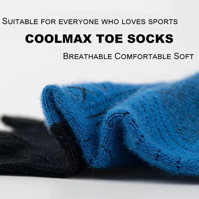 Chaussettes de sport respirantes fines à cinq doigts