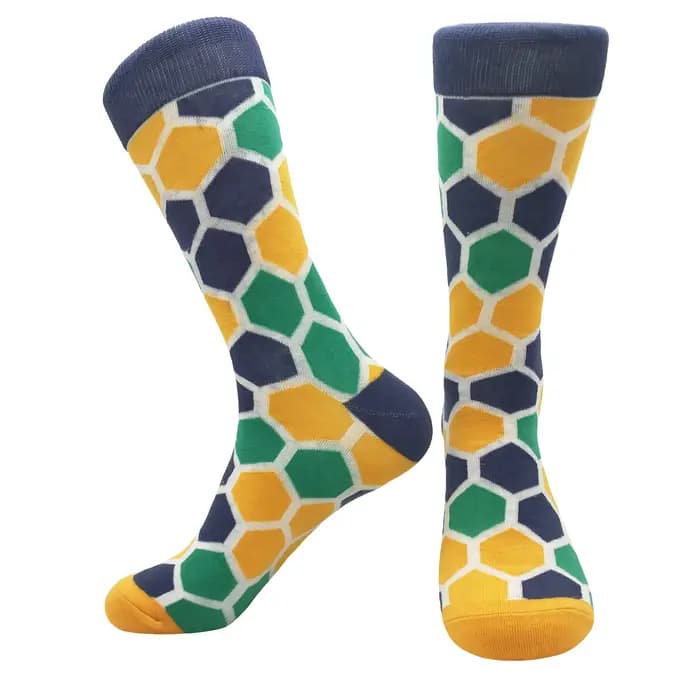 Chaussettes Tridimensionnelles Amusantes en Coton Peigné pour Homme