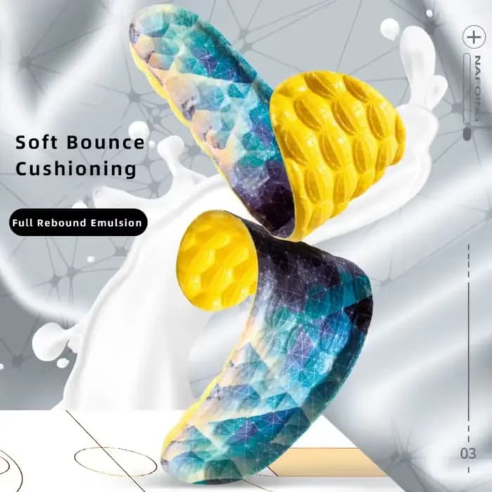 Semelles intérieures de sport nuage 4D pour chaussures de course, semelle en PU, coussin d'absorption des chocs doux et respirant, soins orthopédiques, Support de voûte plantaire, coussinets de pieds