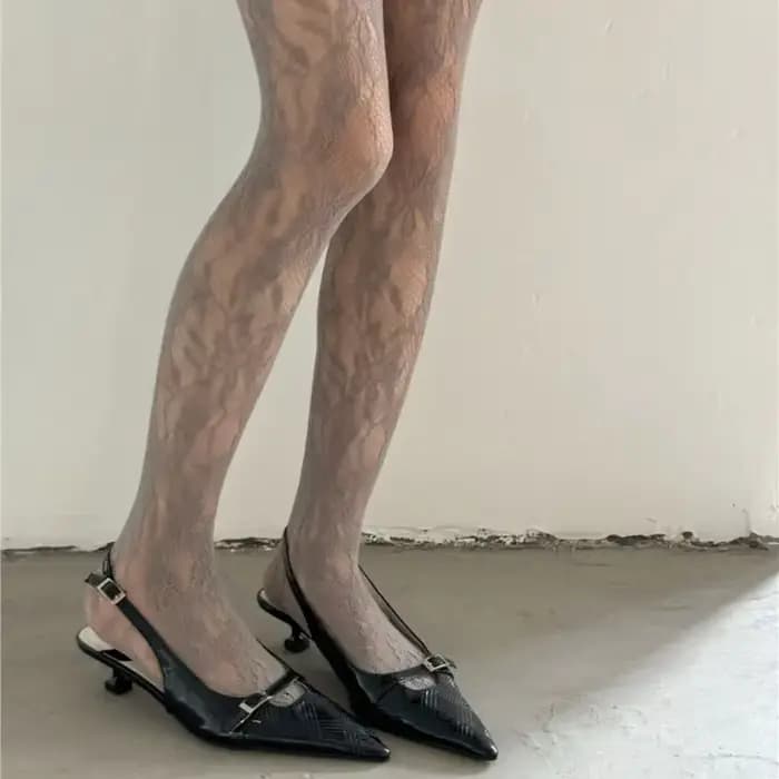 Collants gothiques sexy à motif rayé pour femmes