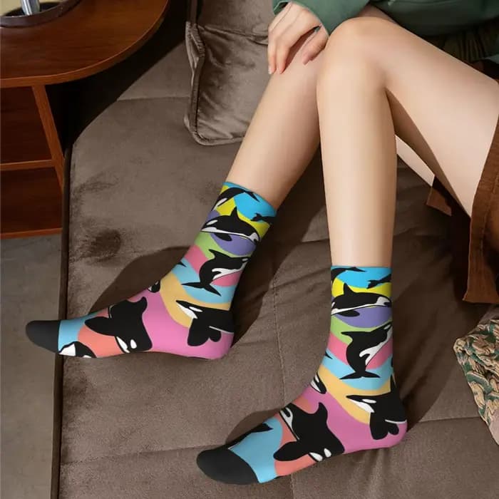 Chaussettes Orca Killer Whale Harajuku