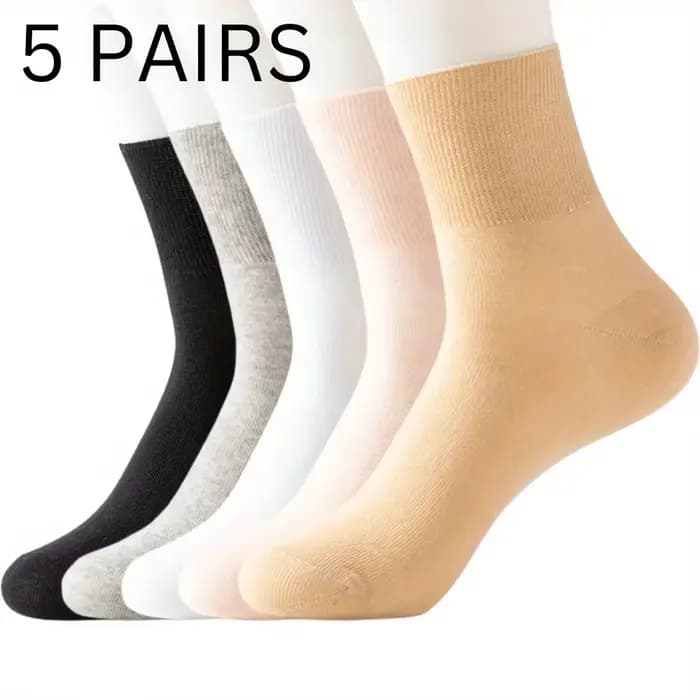 5 paires de chaussettes diabétiques non compressives pour femmes
