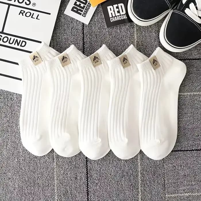 5 paires de chaussettes basses confortables et respirantes pour hommes