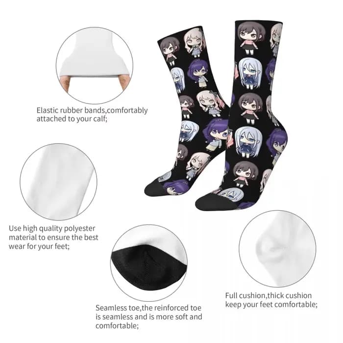 Project Sekai Emu Otori-Chaussettes Antidérapantes pour Homme et Femme