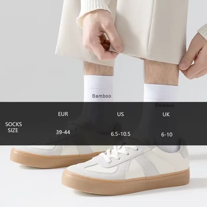 5 paires de chaussettes en bambou pour hommes
