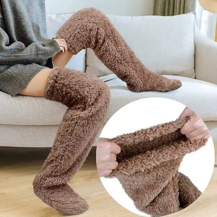 Chaussettes confortables doublées en polaire pour femmes