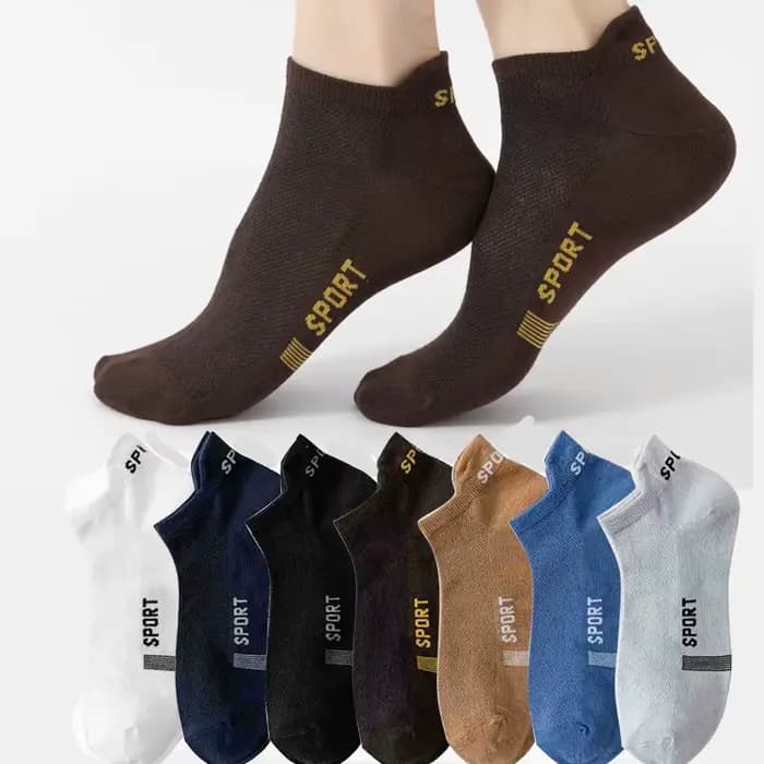 4 paires homme coton chaussettes courtes mode respirant maille hommes confortable décontracté cheville chaussette Pack