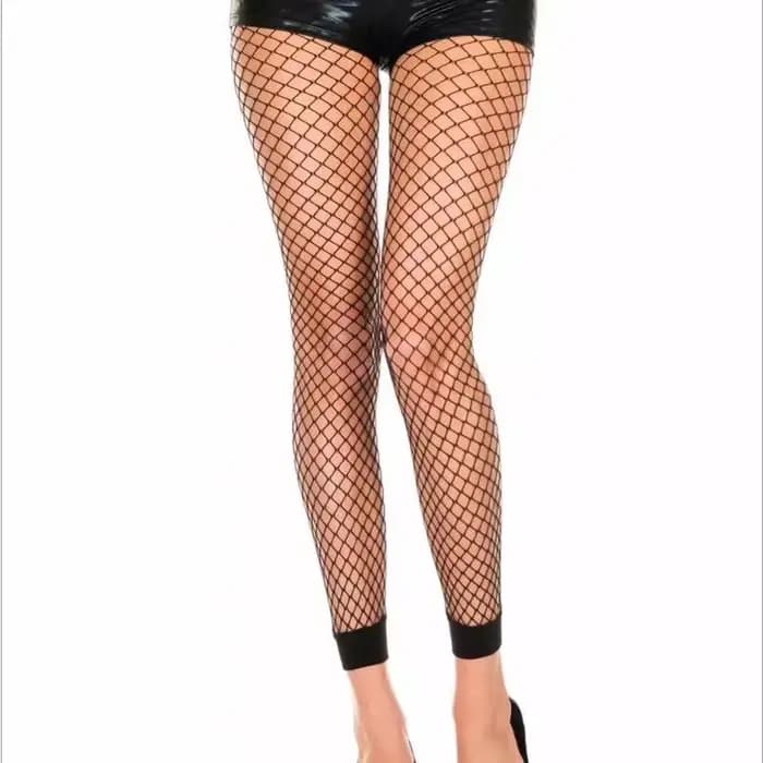 Collants sans pieds pour femmes, résille noire, délice floral, bonneterie de danse, bas en filet de poisson, taille UK 8-14