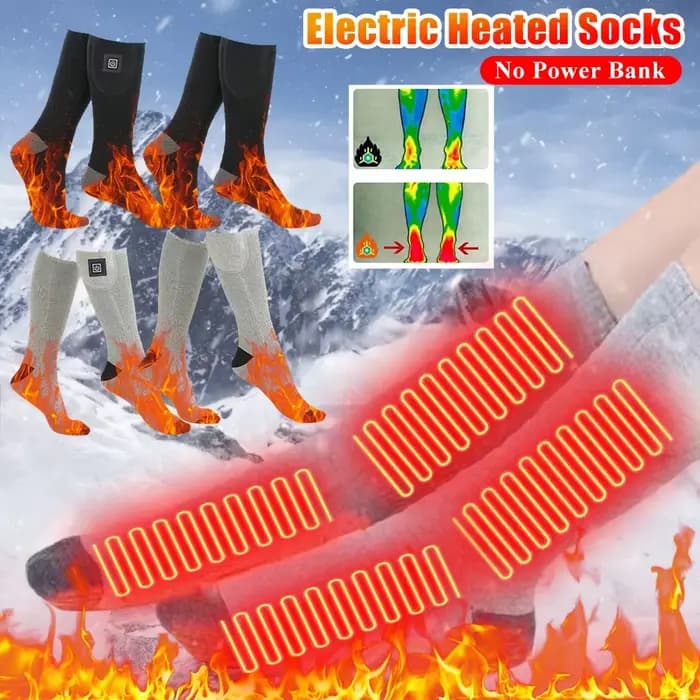 Chaussettes chauffantes électriques pour hommes et femmes