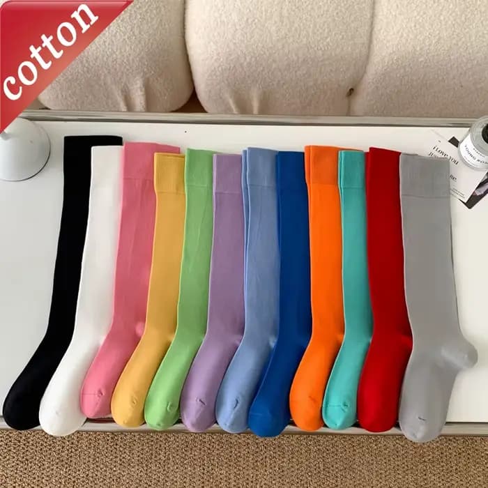 Chaussettes mollet coréennes Dopamine pour femmes