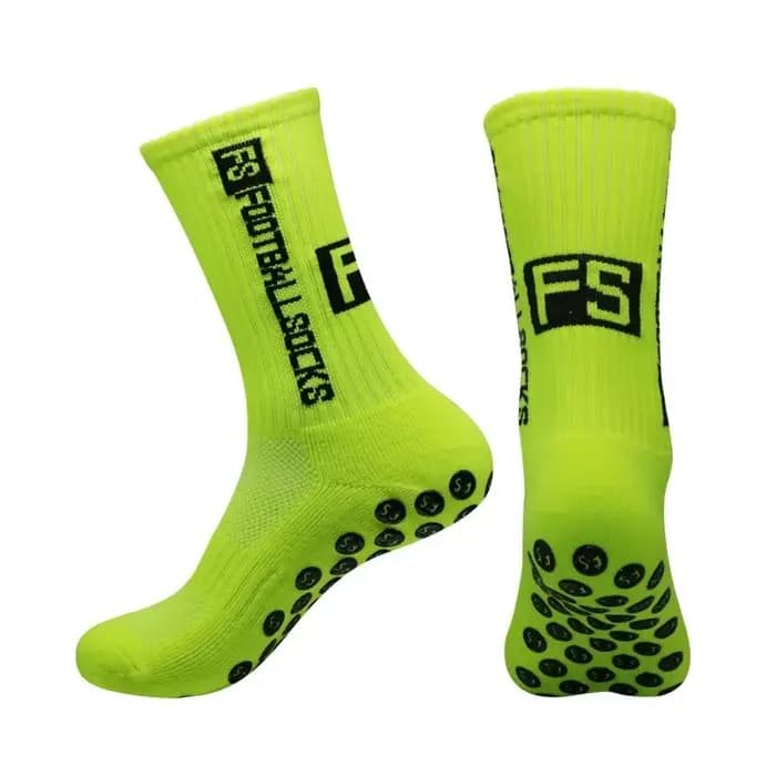 Nouvelles chaussettes de Football mi-baril anti-dérapant fond en Silicone épaissi serviette amorti