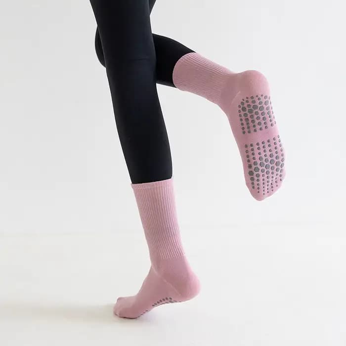 Chaussettes de yoga coordonnantes en pur coton pour femmes