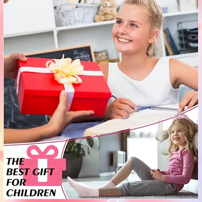3 paires de chaussettes de sport pour filles de 9 à 12 ans avec des rayures rétro