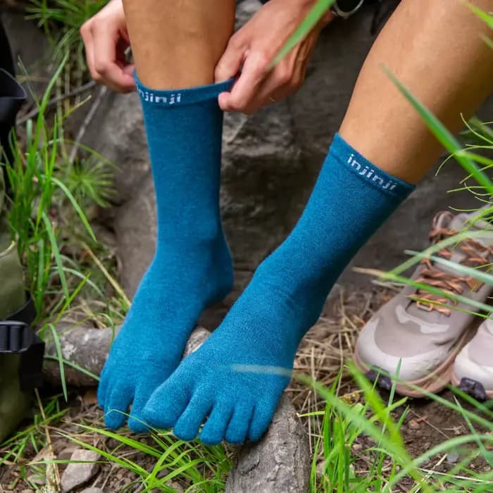Chaussettes à cinq doigts Injinji Coolmax, chaussettes de sport décontractées à orteils séparés