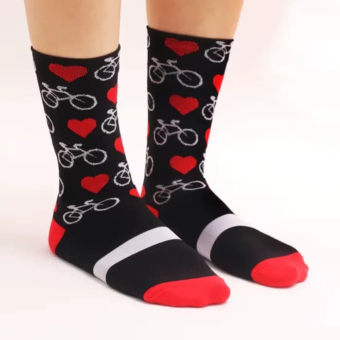 4 paires de chaussettes de cyclisme pour hommes et femmes